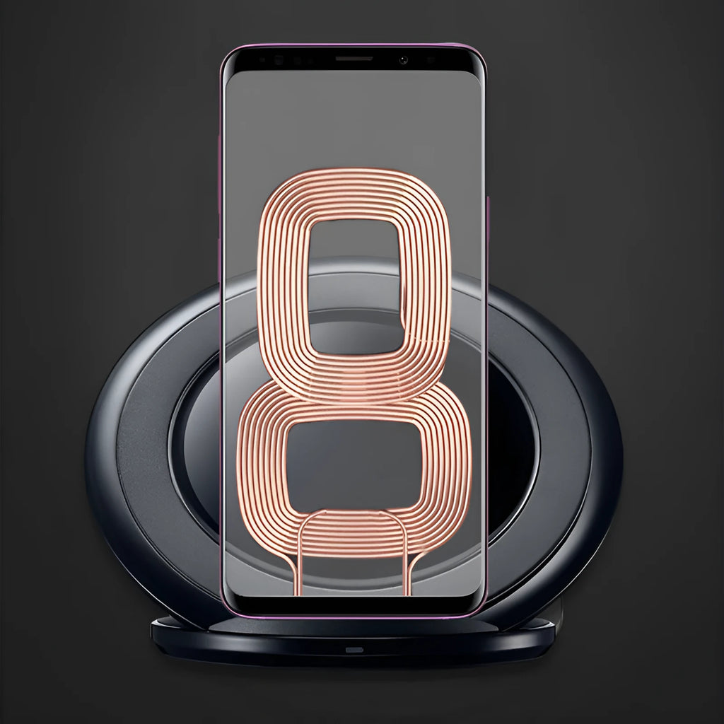Qi wireless fast charger for Samsung Galaxy Note Edge in black or white with USB connection
