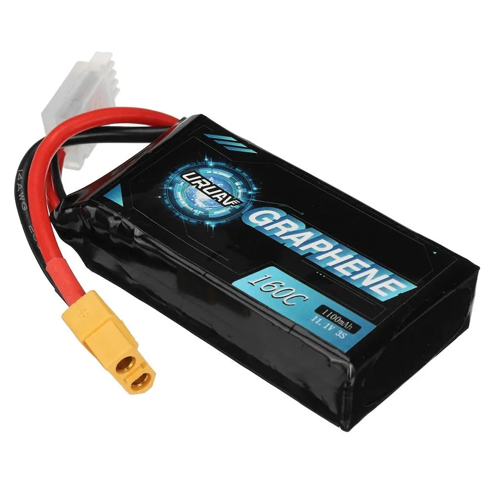 7.4V 1200mAh RC lithium battery measuring 15x36x70mm for remote control cars and ships