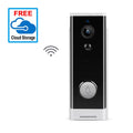 White wall-mounted wireless security camera with 1080p resolution for mobile phone remote monitoring
