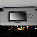 Rhinestone car sun visor makeup mirror with glass mirror, compact 15x8cm size