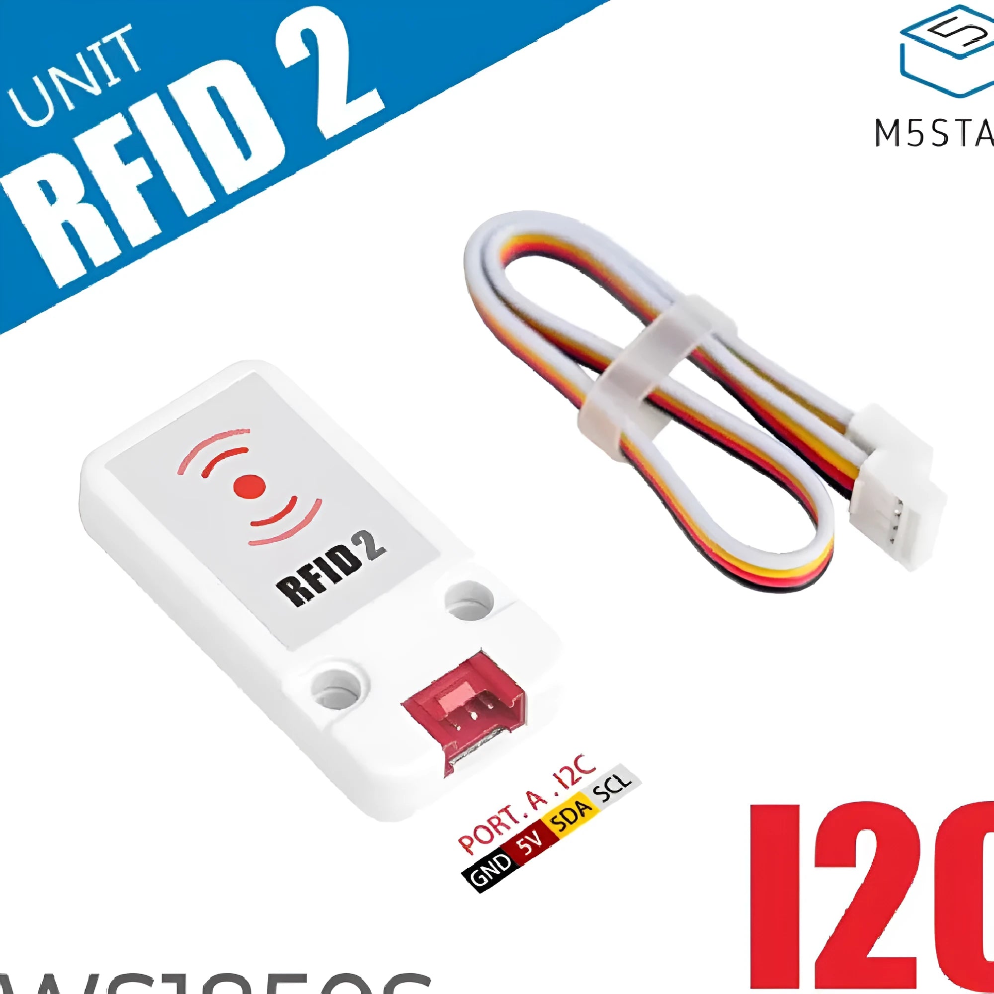 M5Stack WS1850S 13.56MHz RFID reader writer module with HY2.0 cable