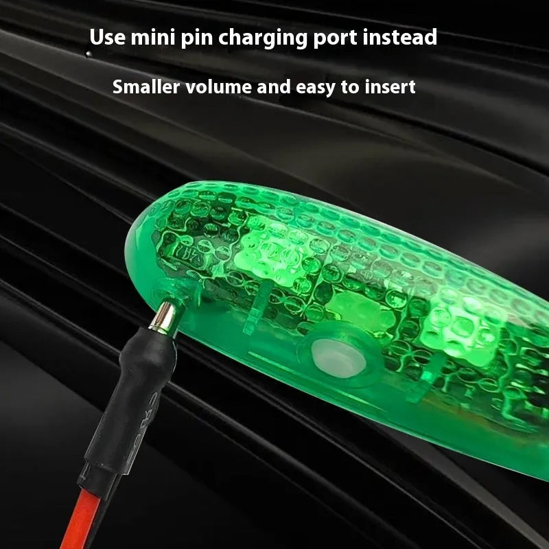 V3 wireless charging waterproof navigation light for model cars and boats, showing red, green, and white colour options.