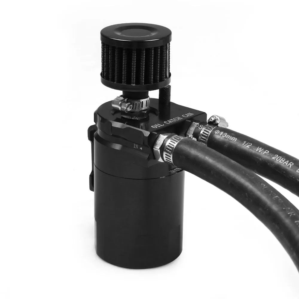 Aluminium alloy oil separator catch can for Ford Expedition in black, red, blue, silver options