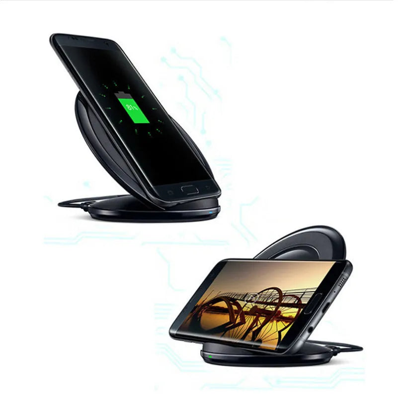 Qi wireless fast charger for Samsung Galaxy Note Edge in black or white with USB connection