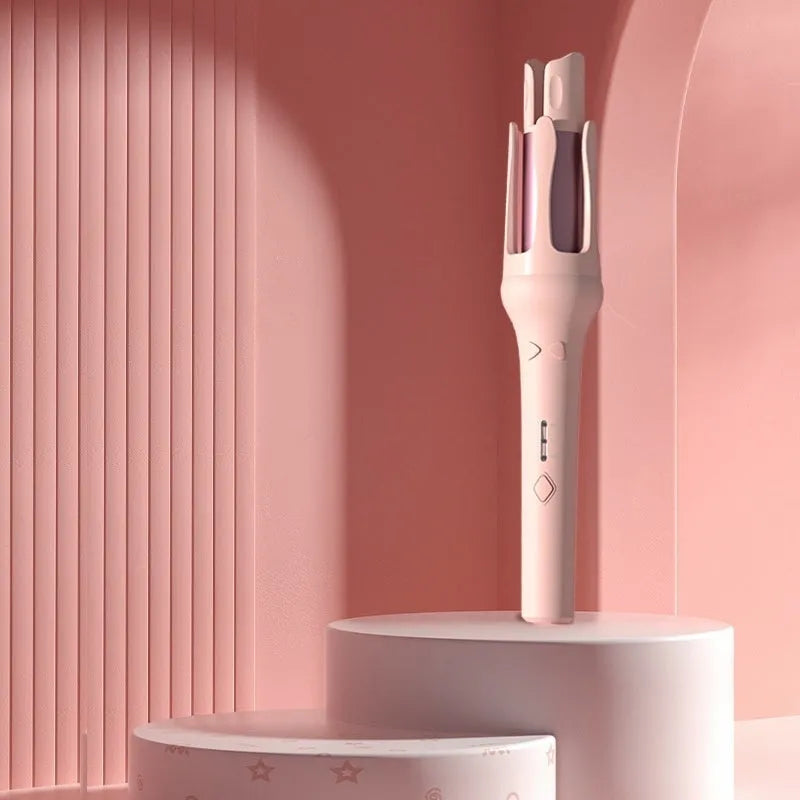 White and Chigo brand automatic hair curler with 32mm barrel and wired power plug