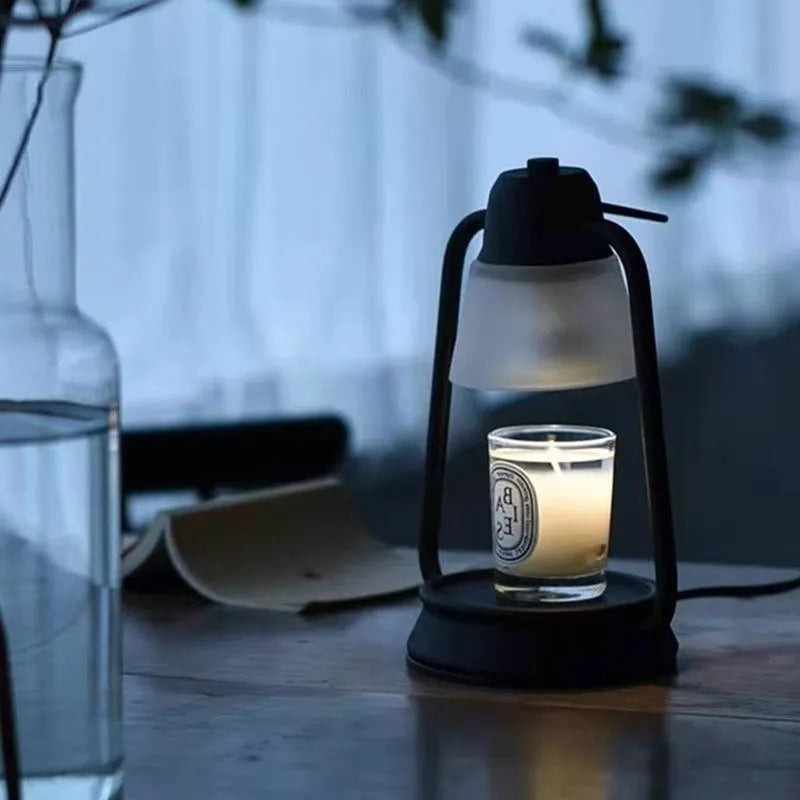Nordic style decorative fragrance lamp in white with timing control for bedroom diffusion