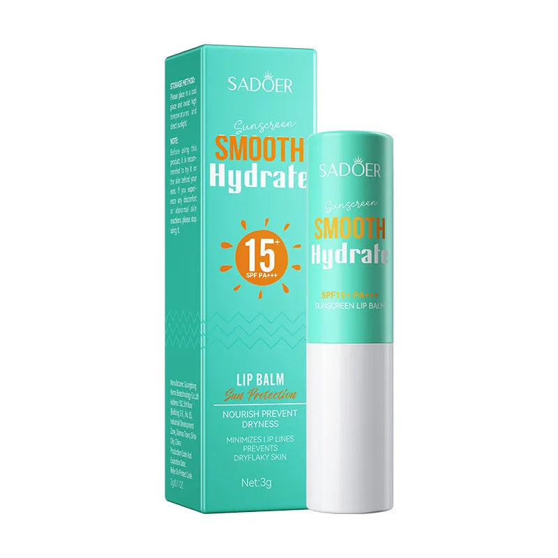 Anti-chapped moisturising lipstick stick in a twist-up tube with hyaluronic acid and vitamin E.