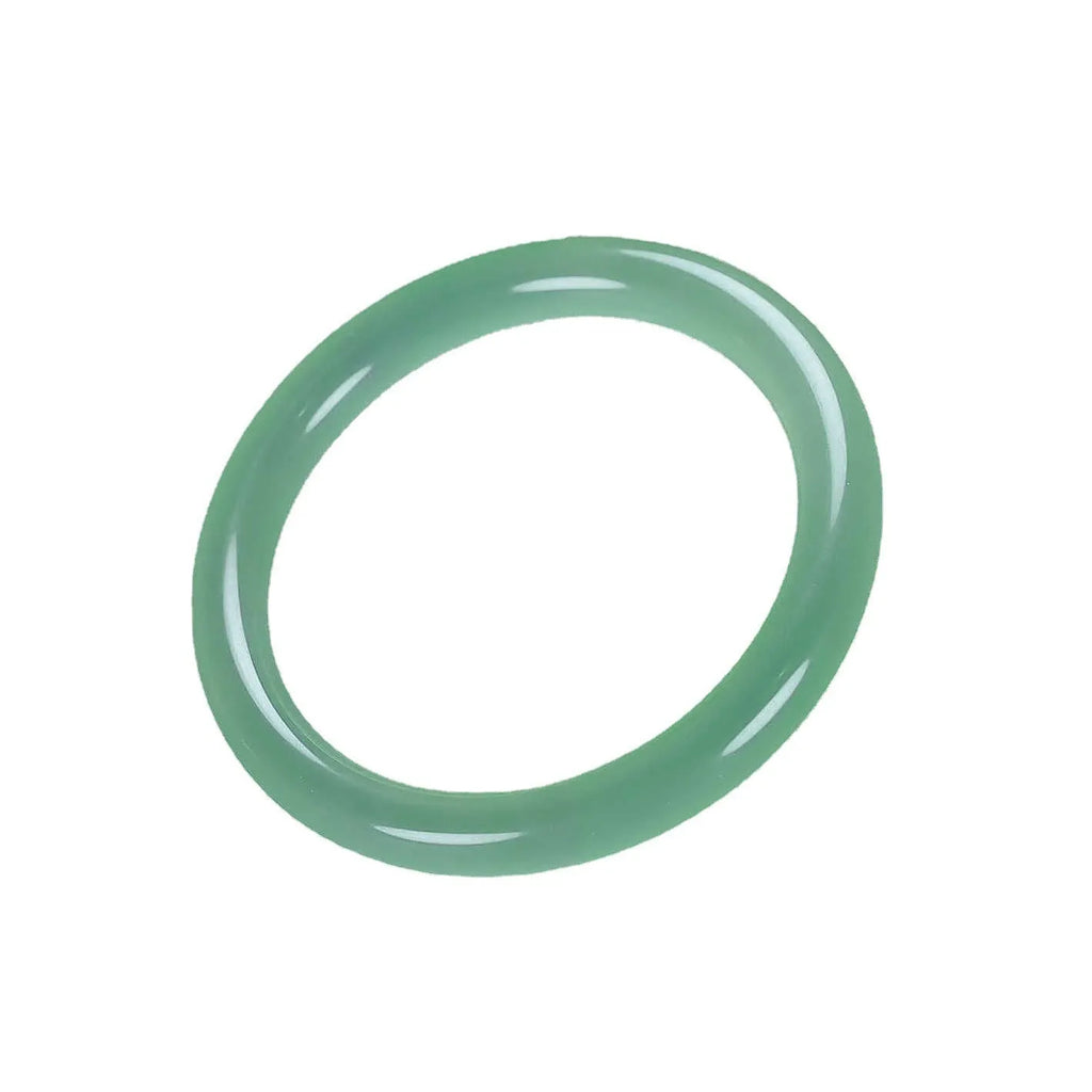 Ice-like emerald floating flower jade bracelet for women in various colours with traditional auspicious cloud patterns