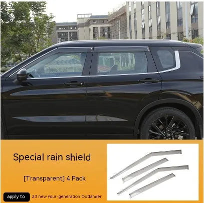 2023 Mitsubishi Outlander window deflectors in engineering plastic