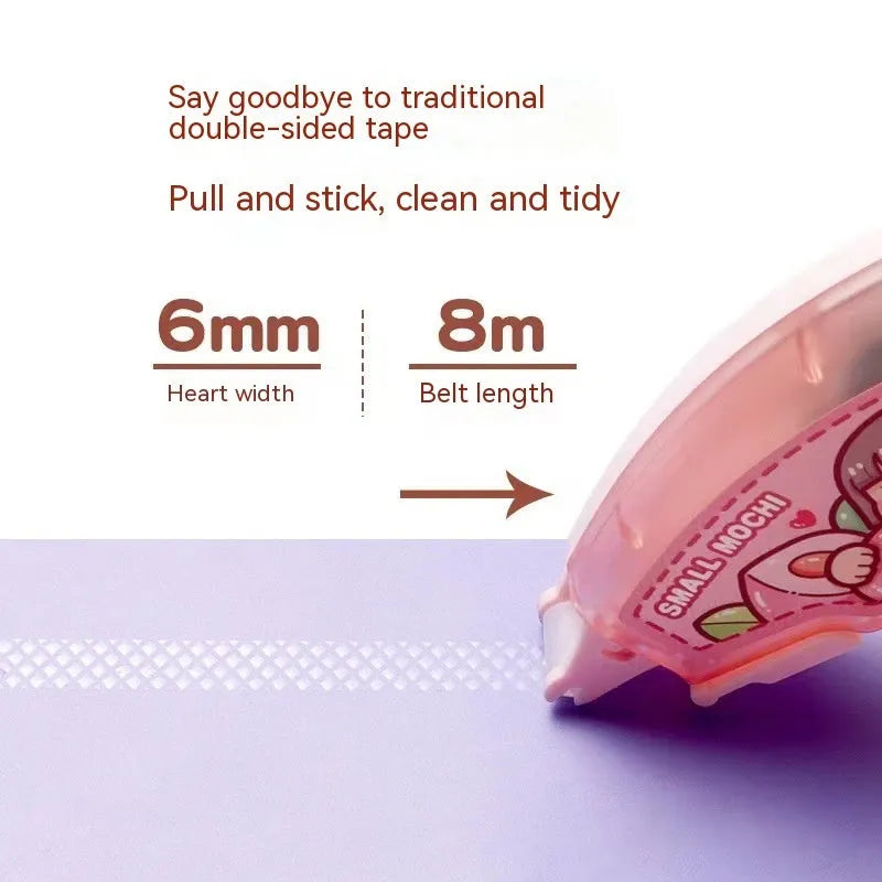 Dotting glue in juice colours: peach, lemon, blueberry, butter, grape, in a cute card pack.
