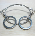 55cm survival wire saw with stainless steel blade and thumb rings for outdoor cutting