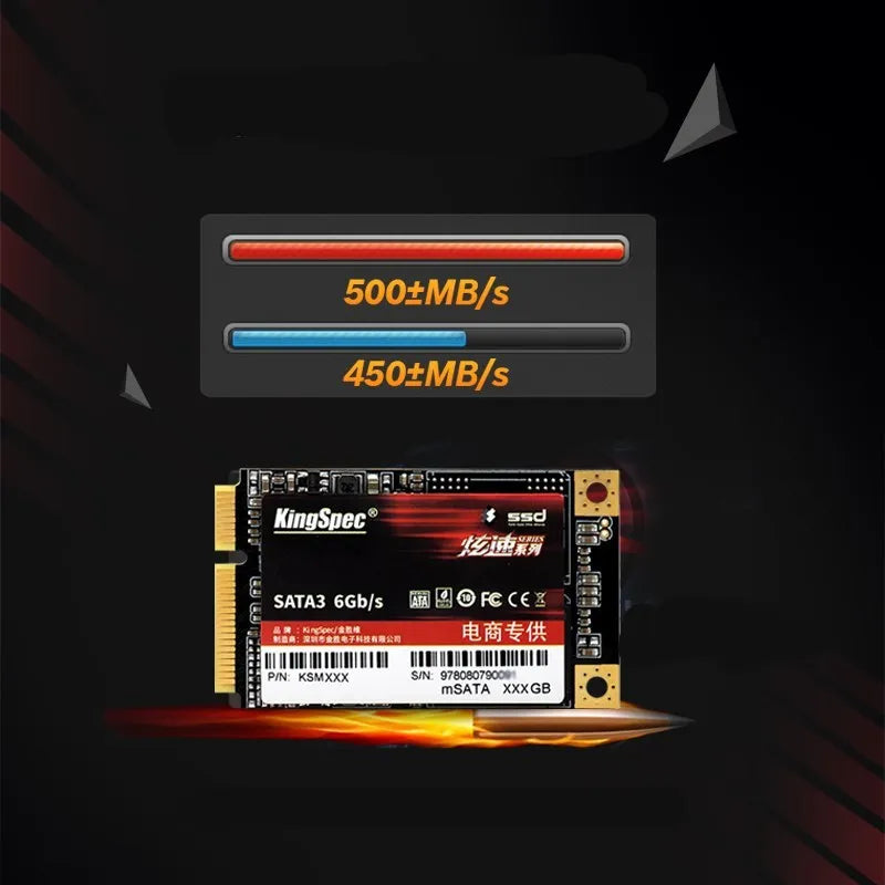 mSATA SSD solid state drive 120GB 30x50mm 3D NAND Flash for laptops