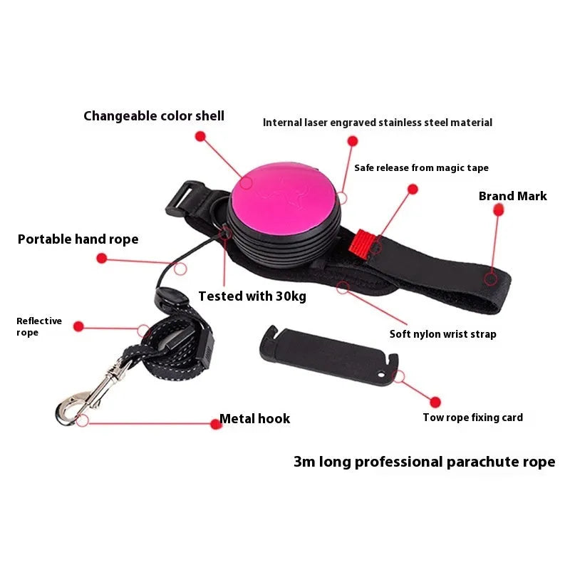 3 metre explosion-proof automatic retractable dog leash with holding hands handle in multiple colours.