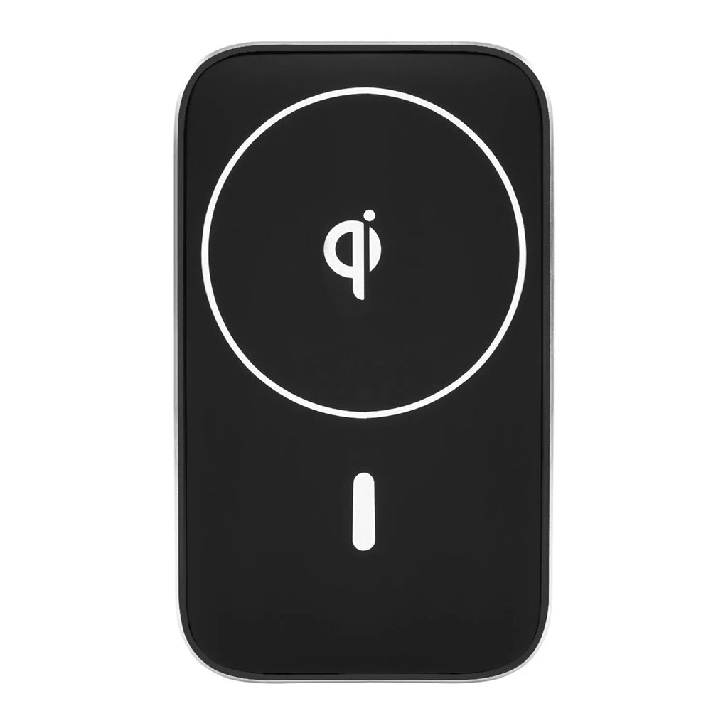 Black M6 magnetic wireless car charger bracket with USB connection for mobile phone mounting and charging