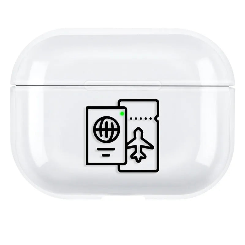 Simple solid colour PC plastic protective shell cover for AirPods Pro 3 case