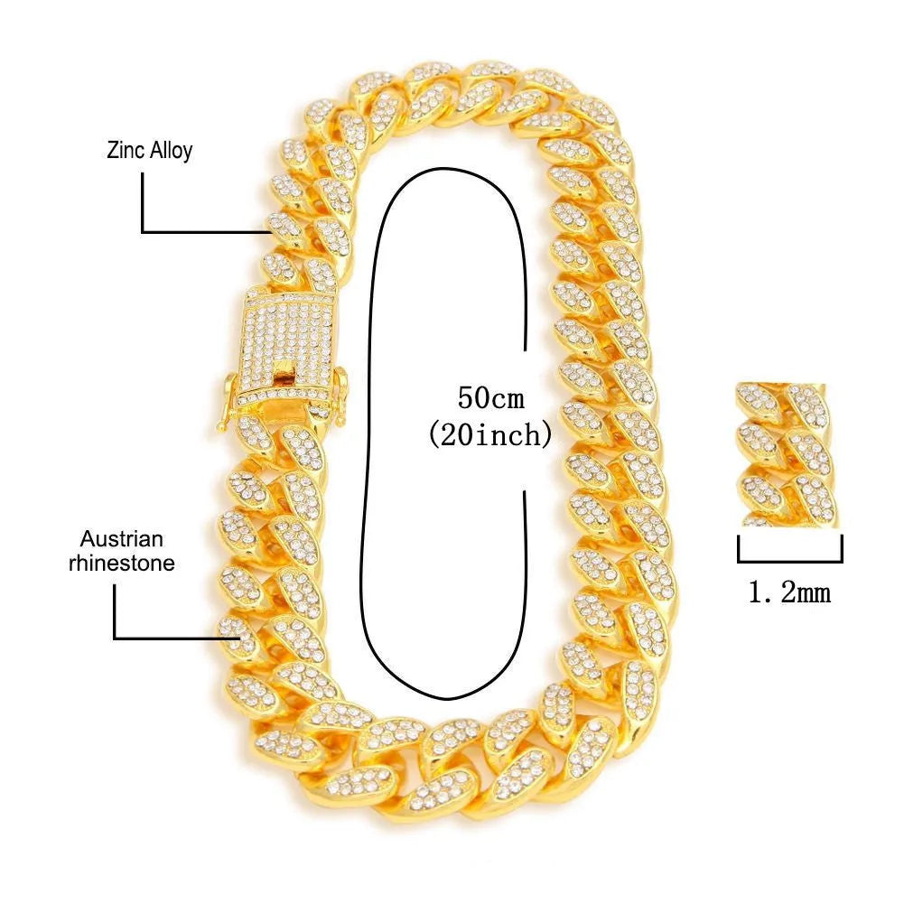 Square Roman numeral quartz watch with diamond dial and black mesh band, part of 3-piece jewellery set