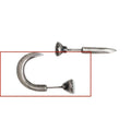S925 sterling silver punk nail stud earrings showing straight and curved nail designs