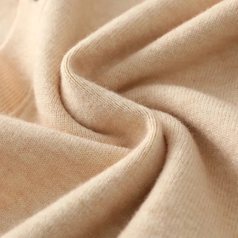 Men's Andy velvet knitted cardigan coat with V-neck design in loose fit casual style