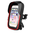Waterproof bicycle and car phone mount with TPU touch screen in black colour