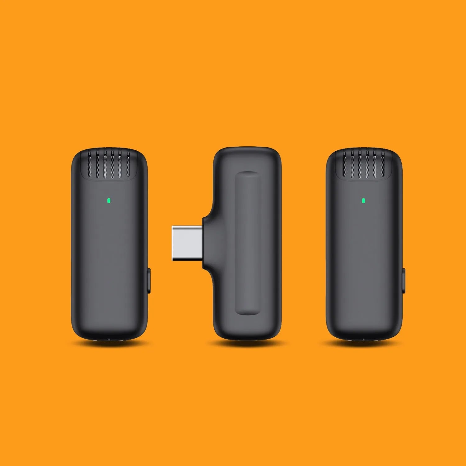 Wireless lavalier microphone with charging case, condenser type, Bluetooth 5.1, 47x15x15.6 mm