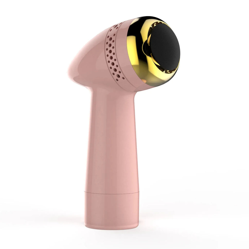 Electric vacuum foot grinder with a refined quartz grinding head in a metallic colour option.