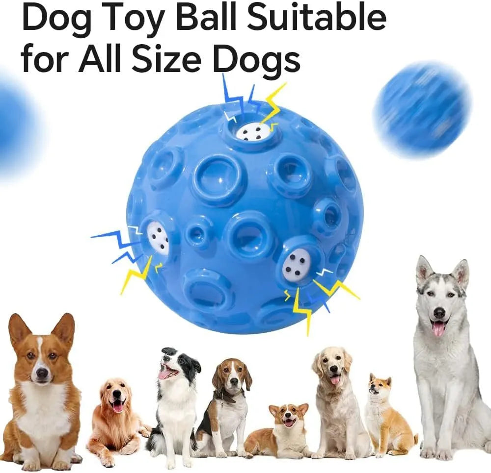 Coloured rubber dog ball with textured surface for aggressive chewers and teeth cleaning