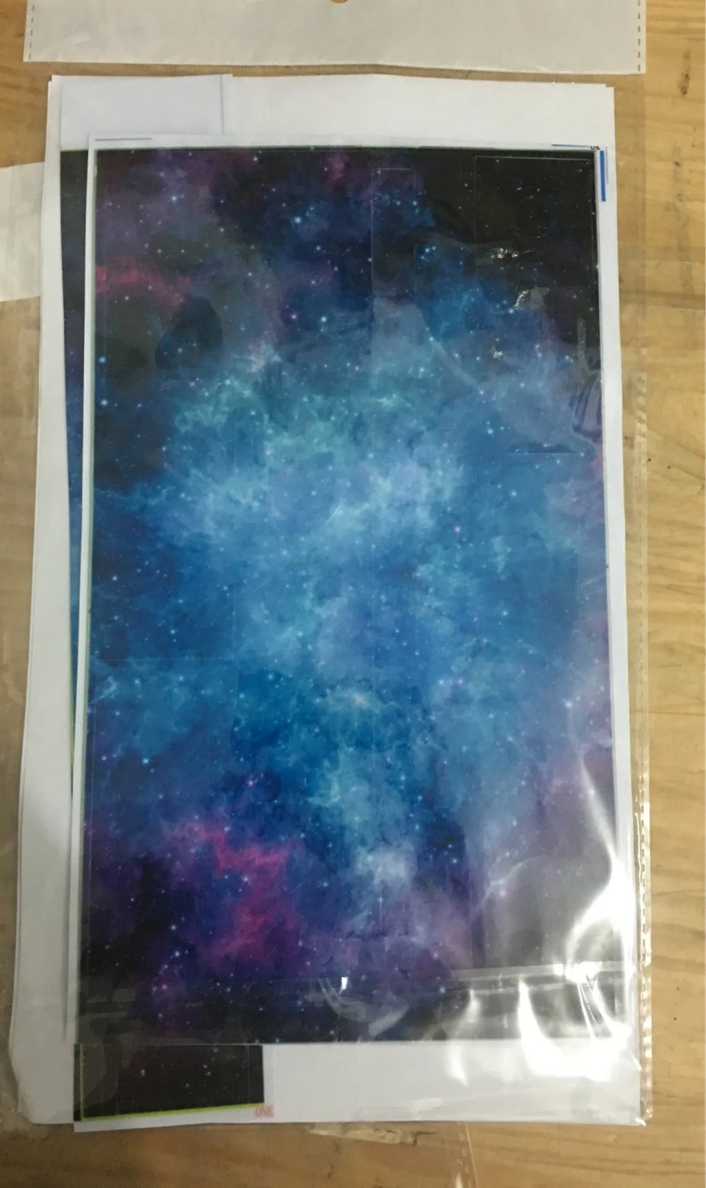 Blue Xbox One film skin sticker with scratch-free matte finish on console surface