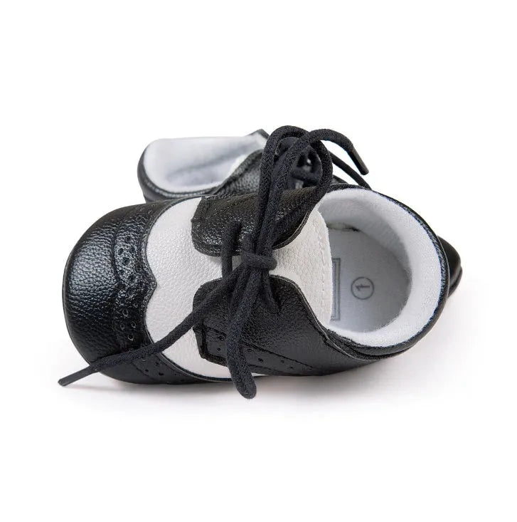 Men's vintage style soft-soled baby shoes in breathable synthetic leather