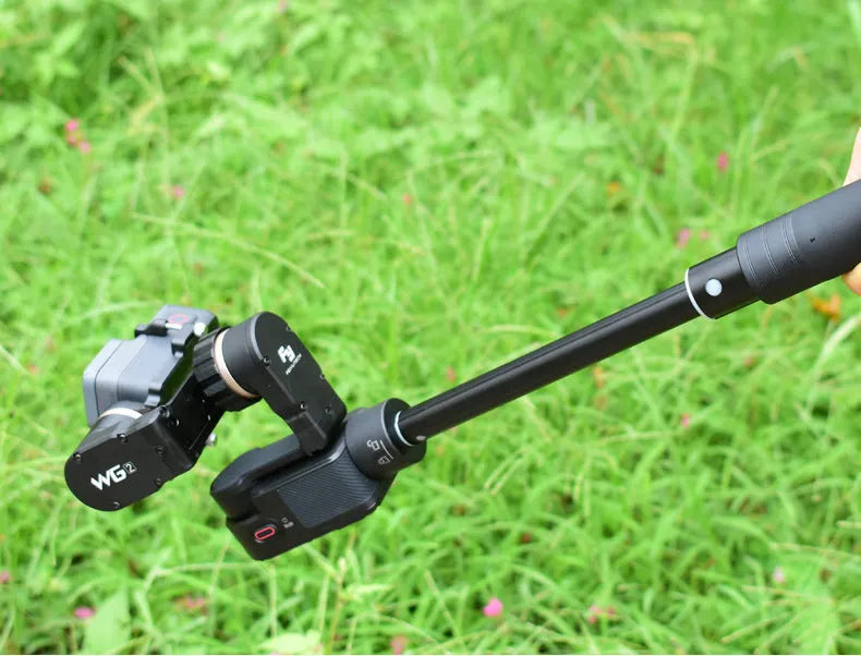 Black retractable selfie stick with extended length and phone mount attachment for mobile photography