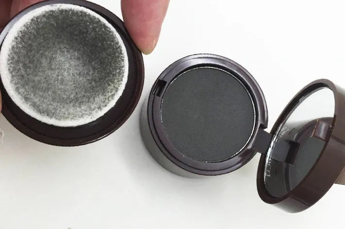 Hairline repairing shadow powder net content 3, light yellow and dark brown colours, natural soft finish