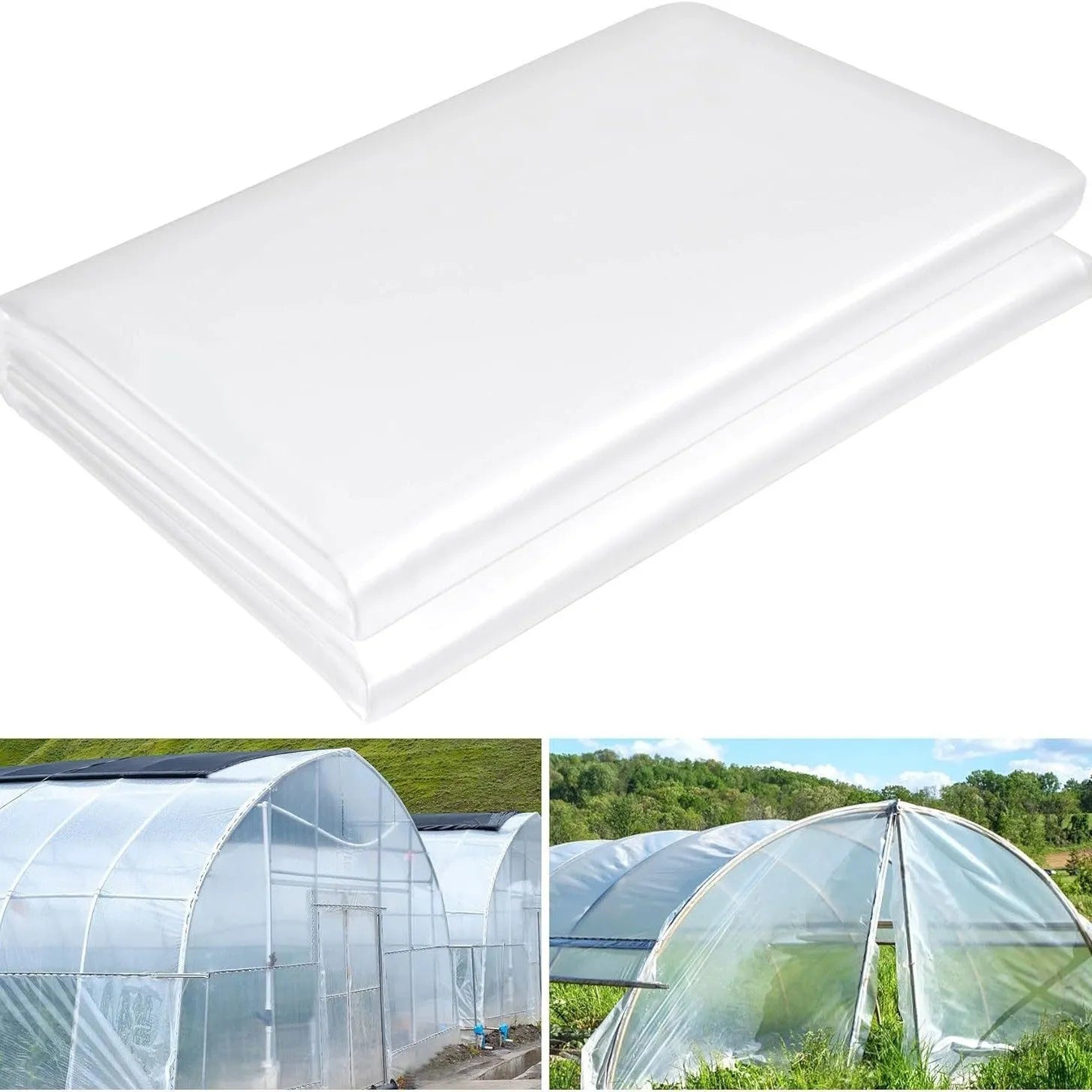 Roll of 4x8 metre plastic greenhouse cold film for vegetable shed insulation