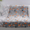 Children's flannel blanket with cartoon print in two sizes for nursery use and air conditioner cover