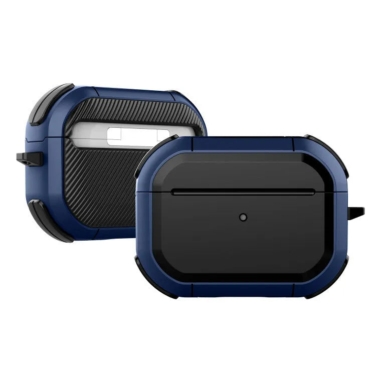 AirPods protective shell case in multiple colours showing TPU and PC construction with anti-drop design