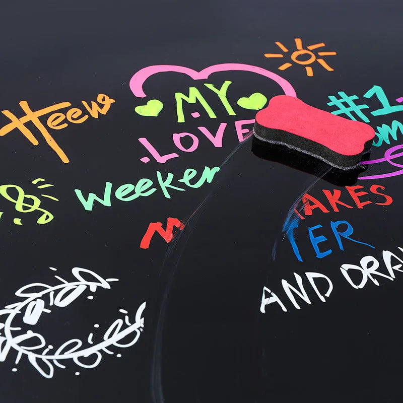 Electronic fluorescent plate highlighter with plastic shell, oblique pen shape, and 6mm tip in multiple colour options