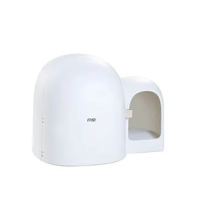 A fully enclosed oversized cat litter box in Moss Green colour, showing its large dimensions and solid ABS plastic construction.