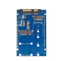 SATA3 to M.2 NGFF MSATA SSD conversion adapter card in black and blue colour options