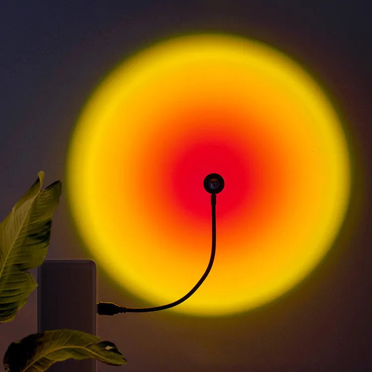 USB plug-in LED night light with projection cartoon design aluminium shade 180mm