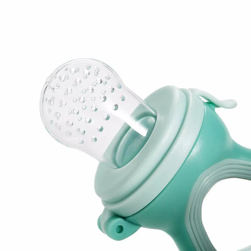 Silicone baby pacifier set light pink light green food grade PP bisphenol A free 120 degrees temperature resistance