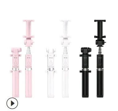 Aluminium alloy Bluetooth selfie stick with remote control and extendable phone clip