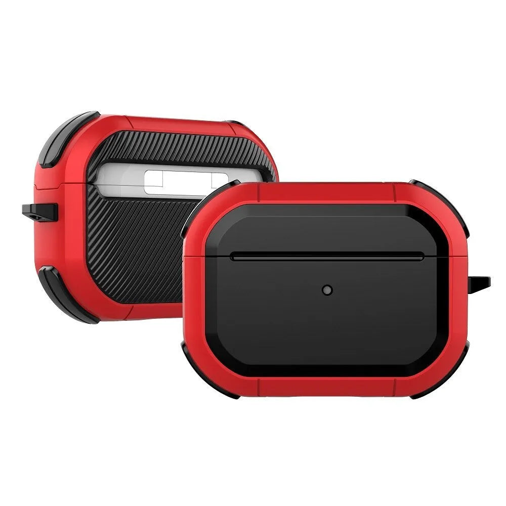 AirPods protective shell case in multiple colours showing TPU and PC construction with anti-drop design