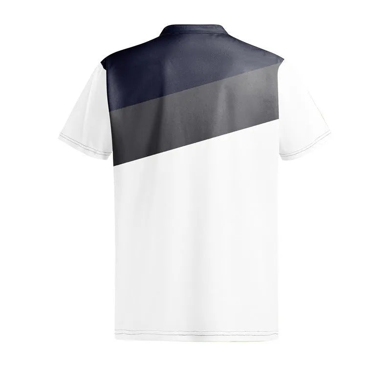 Men's 3D digital printing loose fit T-shirt in colour LM-PL047 with short sleeves