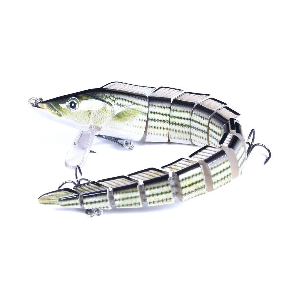 23cm multi-section fish loach soft fishing lure with #2 hook in various colour options