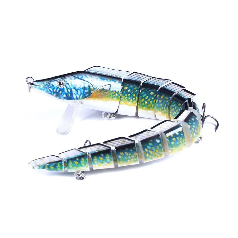 23cm multi-section fish loach soft fishing lure with #2 hook in various colour options