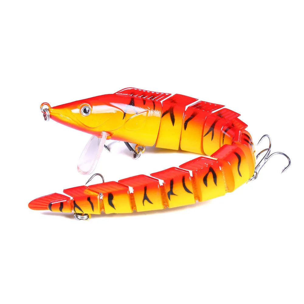 23cm multi-section fish loach soft fishing lure with #2 hook in various colour options
