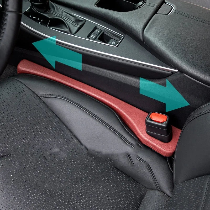 Car seat gap sealing strip polyresin leak proof interior filler 2 pack black beige brown volcano red