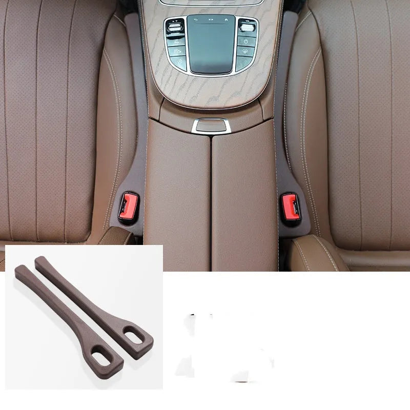 Car seat gap sealing strip polyresin leak proof interior filler 2 pack black beige brown volcano red