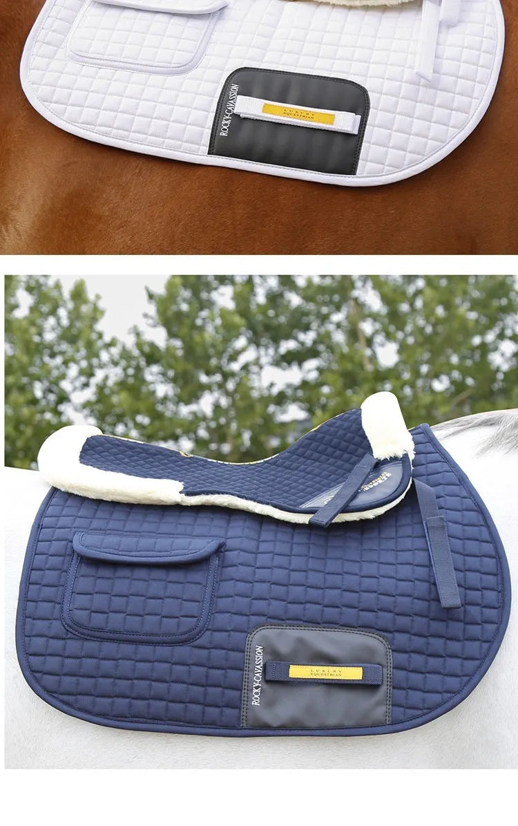Riding shock absorption balance wool pad in multiple colours for waist protection during equestrian and cycling