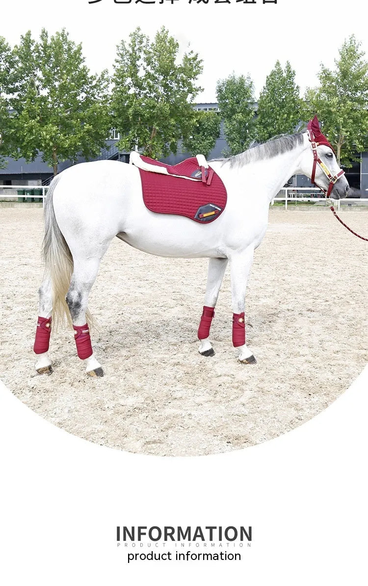 Riding shock absorption balance wool pad in multiple colours for waist protection during equestrian and cycling