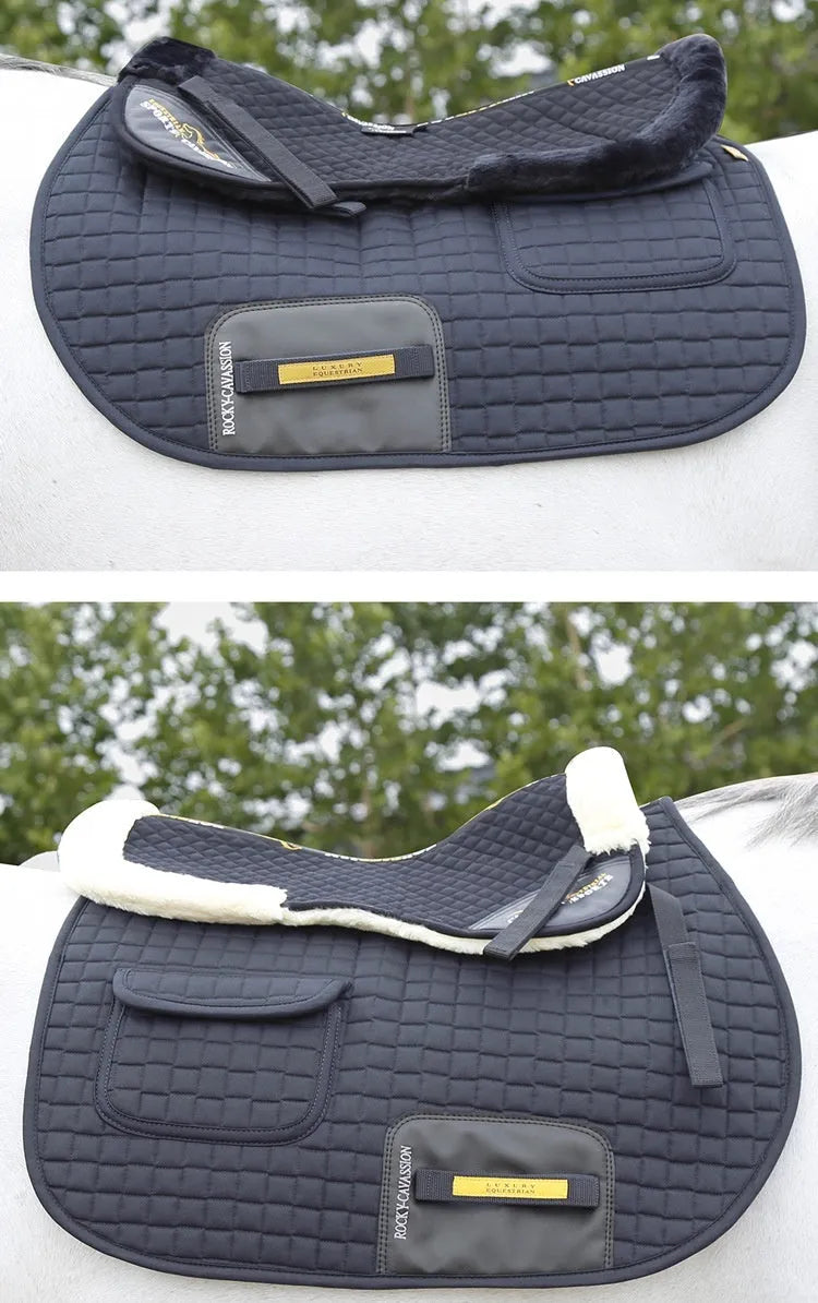 Riding shock absorption balance wool pad in multiple colours for waist protection during equestrian and cycling