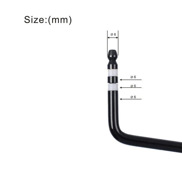 Guitar tremolo crank bar in black, blue, gold, and silver colour options on a white background.